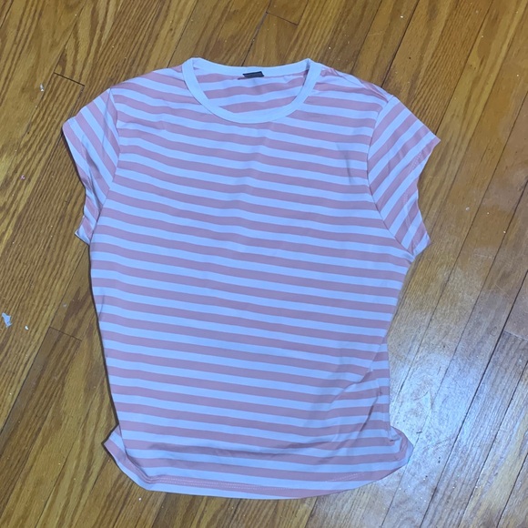 Tops - Striped Pink and White Women's Top